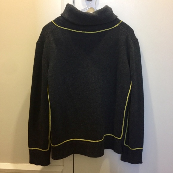 Mira Mikati Turtleneck Sweater Gray Small - Picture 3 of 8